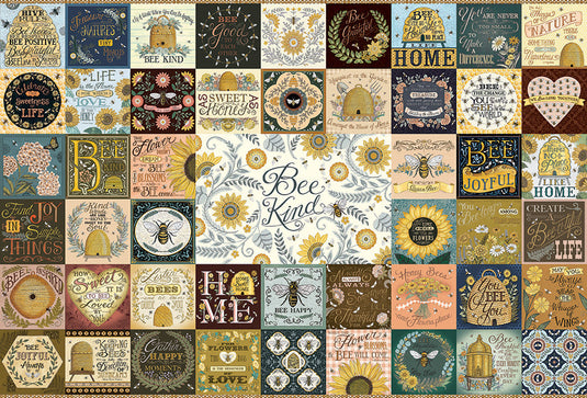 Bee Kind 2000 Piece Jigsaw Puzzle by Cobble Hill - 2