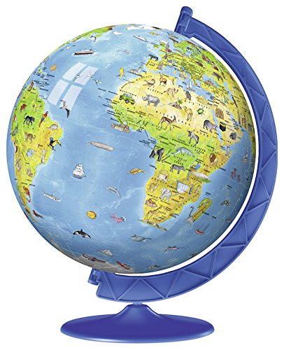 Children's World Globe 180 Piece 3D Jigsaw Puzzle by Ravensburger - 2