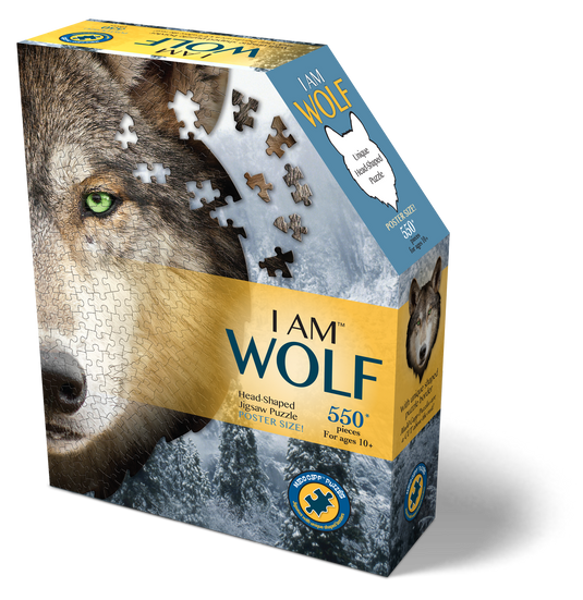 I Am Wolf 550 Piece Puzzle by Madd Capp Box Front