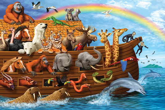 Noah's Ark 36 Piece Floor Jigsaw Puzzle by Cobble Hill - 2