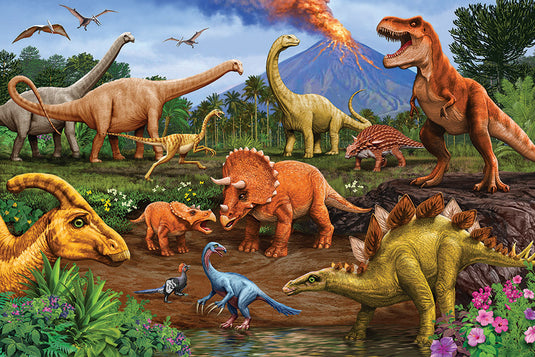 Dinos 36 Piece Floor Jigsaw Puzzle by Cobble Hill - 2