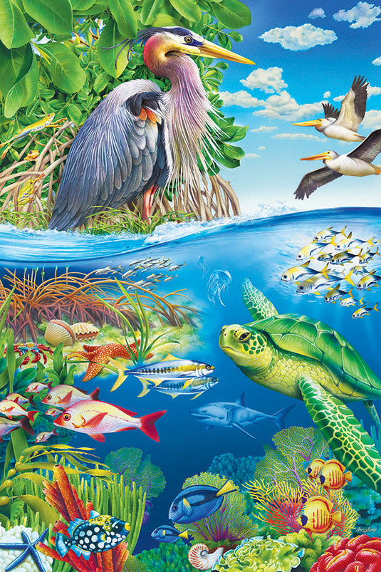 Air and Sea 48 Piece Floor Jigsaw Puzzle by Cobble Hill - 2