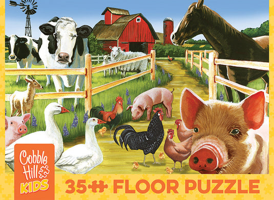 Welcome to the Farm 35 Piece Jigsaw Puzzle by Cobble Hill