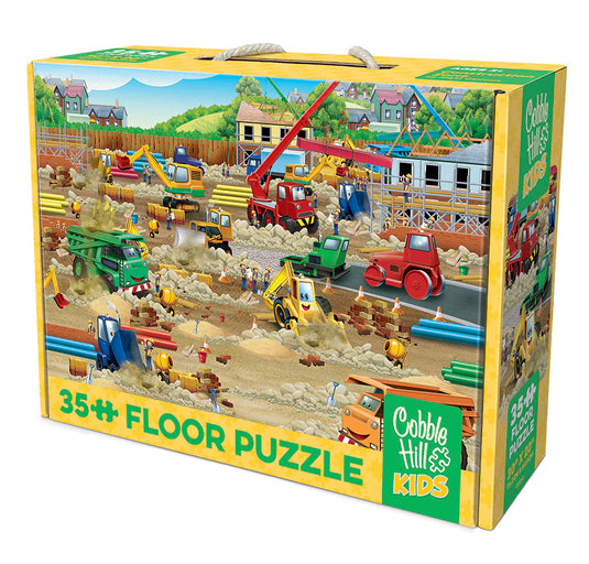Construction Zone 35 Piece Jigsaw Puzzle by Cobble Hill