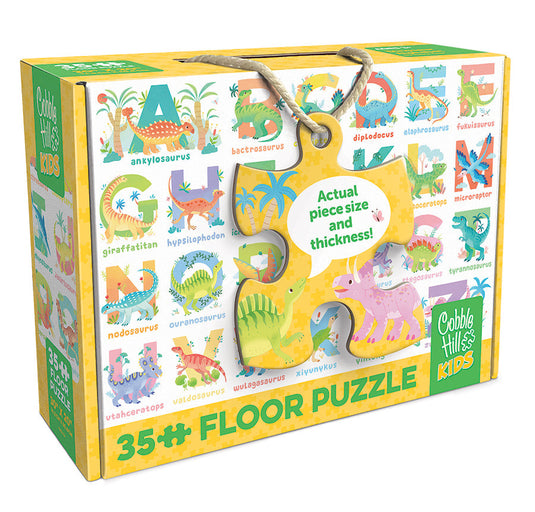Dinosaur Alphabet (35pc) 35 Piece Jigsaw Puzzle by Cobble Hill