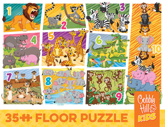 Animal Count (35pc) 35 Piece Jigsaw Puzzle by Cobble Hill