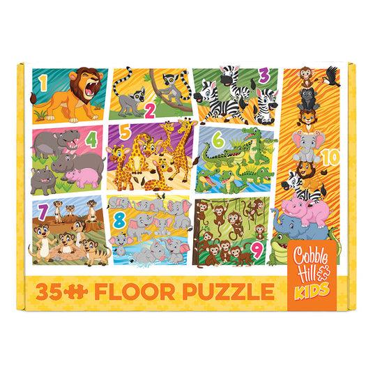 Animal Count (35pc) 35 Piece Jigsaw Puzzle by Cobble Hill