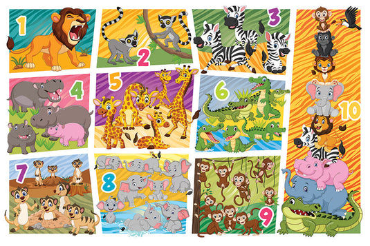Animal Count (35pc) 35 Piece Jigsaw Puzzle by Cobble Hill
