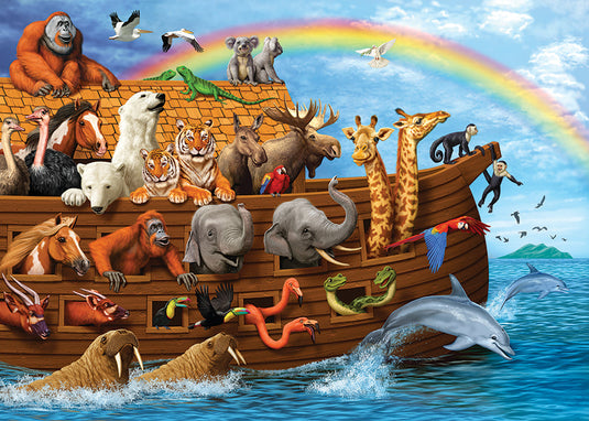 Voyage of the Ark 35 Piece Tray Jigsaw Puzzle by Cobble Hill - 1