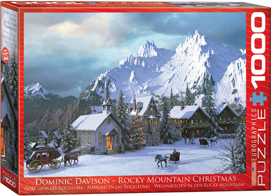 Rocky Mountain Christmas 1000 Piece Jigsaw Puzzle by Eurographics - 1