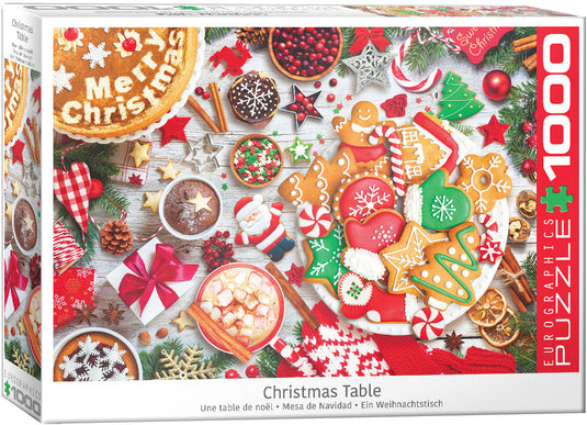 Christmas Table 1000 Piece Jigsaw Puzzle by Eurographics - 1