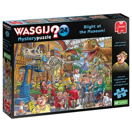 Wasgij Mystery #24: Blight at the Museum! 1000 Piece Jigsaw Puzzle by Jumbo - 1