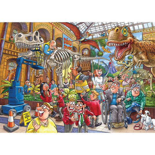 Wasgij Mystery #24: Blight at the Museum! 1000 Piece Jigsaw Puzzle by Jumbo - 2