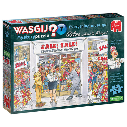 Mystery Retro #7: Everything Must Go 1000 Piece Jigsaw Puzzle by Jumbo - 1