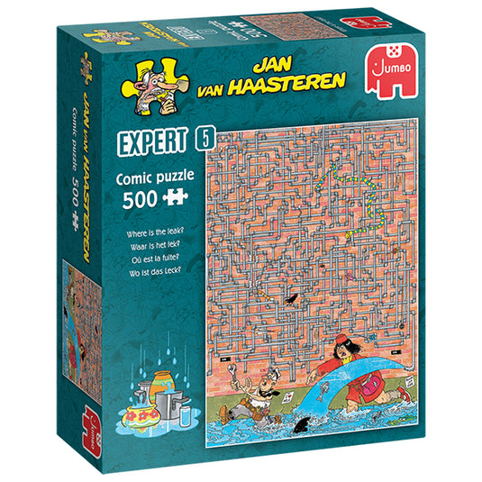 Where Is The Leak? Expert 500 Piece Jigsaw Puzzle by Jumbo - 1