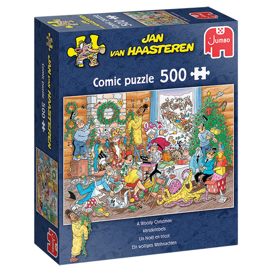 A Woolly Christmas 500 Piece Jigsaw Puzzle by Jumbo - 1