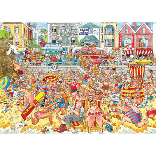 Original Retro #8: High Tide! 1000 Piece Jigsaw Puzzle by Jumbo - 2