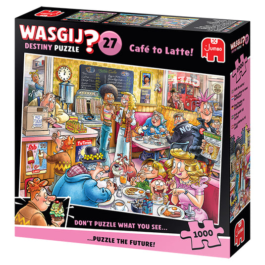 Wasgij Destiny #27 Cafe to Latte 1000 Piece Jigsaw Puzzle by Jumbo