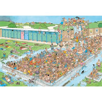 Pool Pile-Up 2000 Piece Jigsaw Puzzle by Jumbo - 2