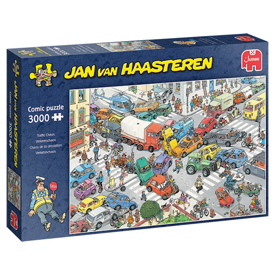 Traffic Chaos 3000 Piece Jigsaw Puzzle by Jumbo - 1