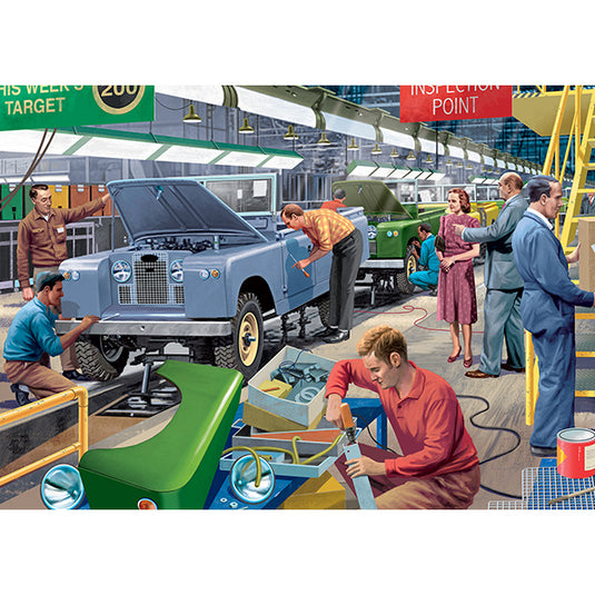 The Car Factory 1000 Piece Jigsaw Puzzle by Falcon - 2