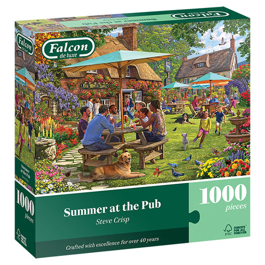 Summer At The Pub 1000 Piece Jigsaw Puzzle by Falcon - 1