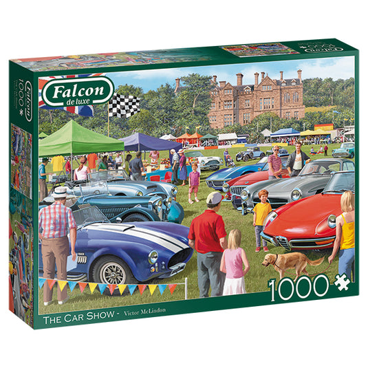 The Car Show 1000 Piece Jigsaw Puzzle by Falcon - 1
