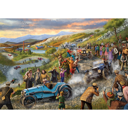 Vintage Car Rally 1000 Piece Jigsaw Puzzle by Falcon - 2