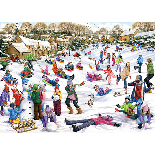 Snow Day 1000 Piece Jigsaw Puzzle by Falcon - 2