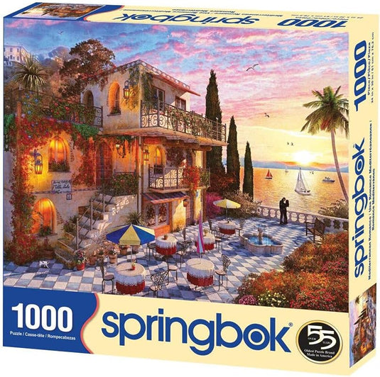 Mediterranean Romance 1000 Piece Jigsaw Puzzle by Springbok - 1