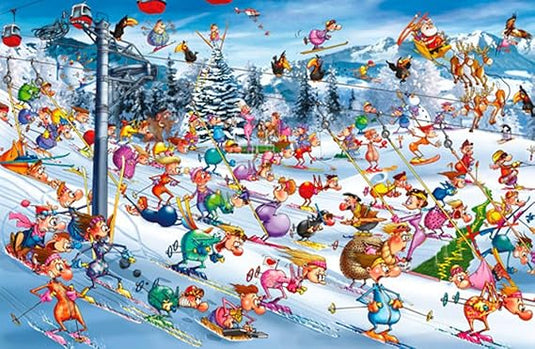 Christmas Ski Ruyer 1000 Piece Jigsaw Puzzle by Piatnik