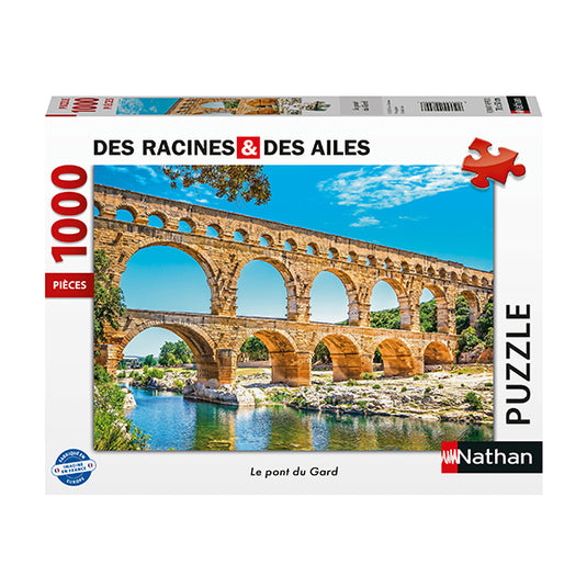 The Gard Bridge 1000 Piece Jigsaw Puzzle by Nathan - 1