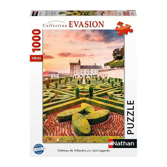 Chateau de Villandry 1000 Piece Jigsaw Puzzle by Nathan