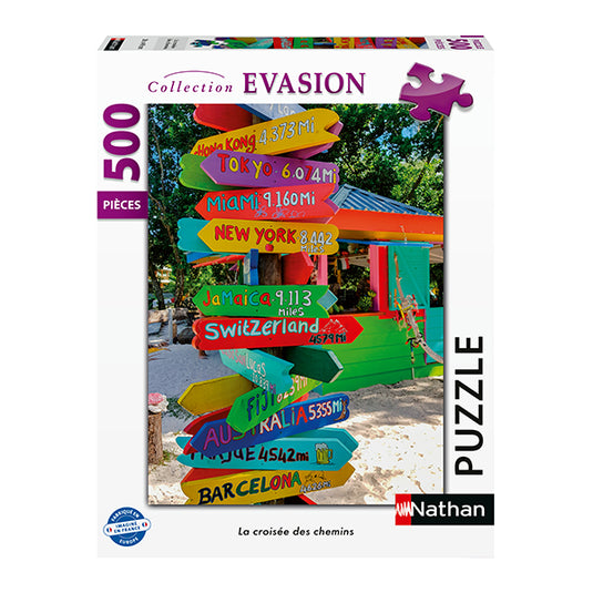 La CroisŽe Des Chemins 500 Piece Jigsaw Puzzle by Nathan - 1