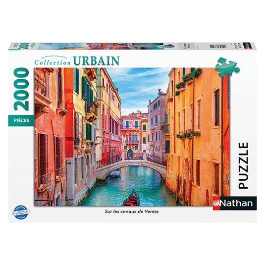 On the Canals of Venice 2000 Piece Jigsaw Puzzle by Nathan - 1