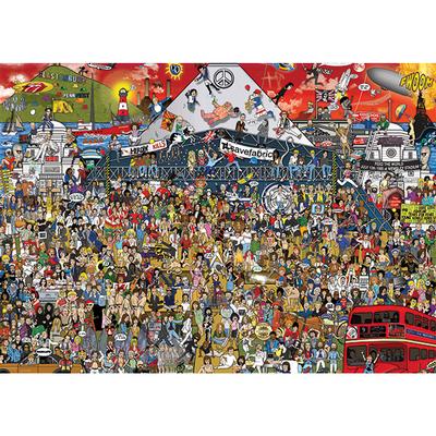 Mishmash: British Music History 2000 Piece Jigsaw Puzzle by Heye - 2
