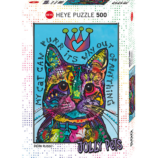 Jolly Pets: My Cat Can Purr 500 Piece Jigsaw Puzzle by Heye - 1