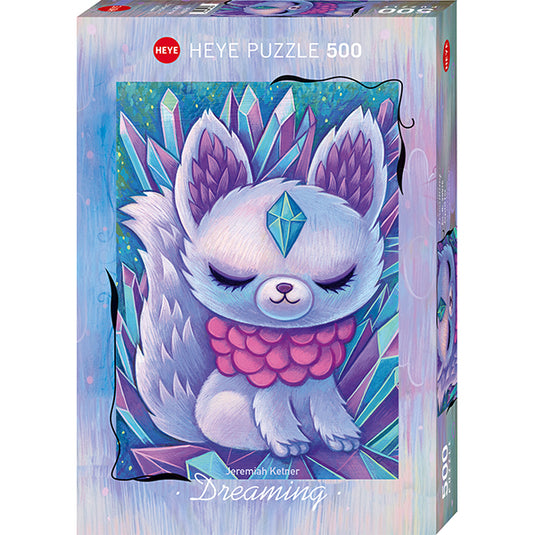 Dreaming: Crystal Fox 500 Piece Jigsaw Puzzle by Heye - 1