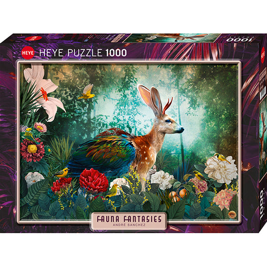 Fauna Fantasies: Jackalope 1000 Piece Jigsaw Puzzle by Heye - 1
