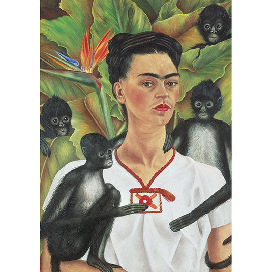 Self-Portrait with Monkeys 1000 Piece Jigsaw Puzzle by Piatnik - 2