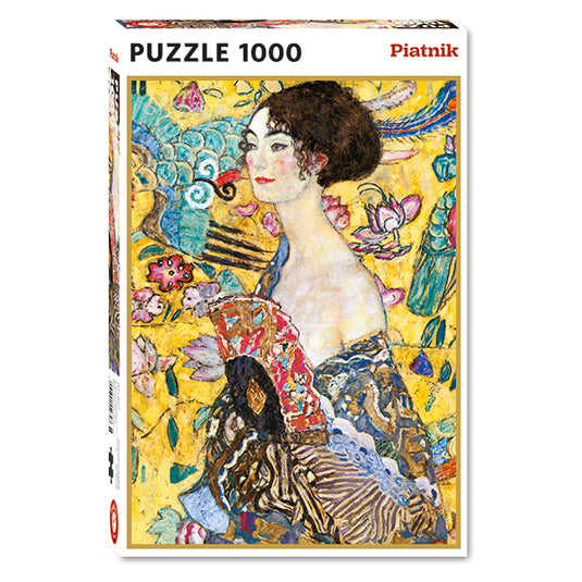 Lady with a Fan 1000 Piece Jigsaw Puzzle by Piatnik - 1