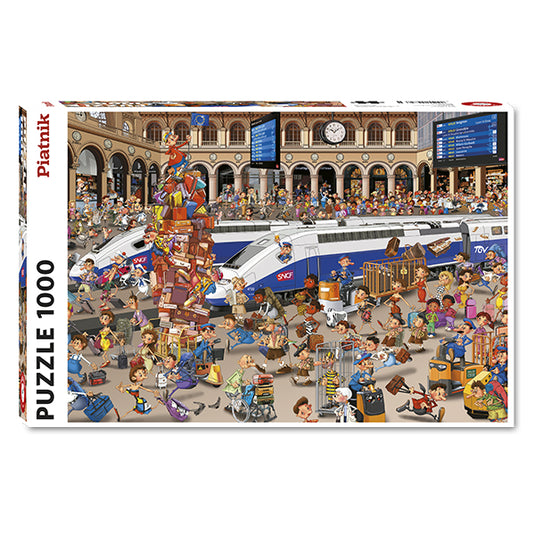 Railway Station 1000 Piece Jigsaw Puzzle by Piatnik - 1