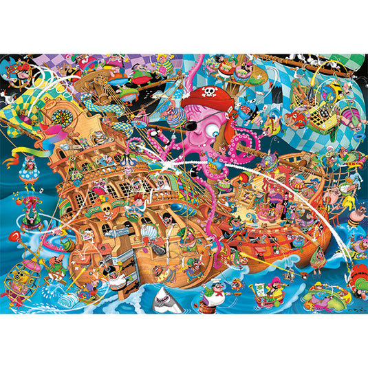 The Pink Pirate 1000 Piece Jigsaw Puzzle by Piatnik - 2