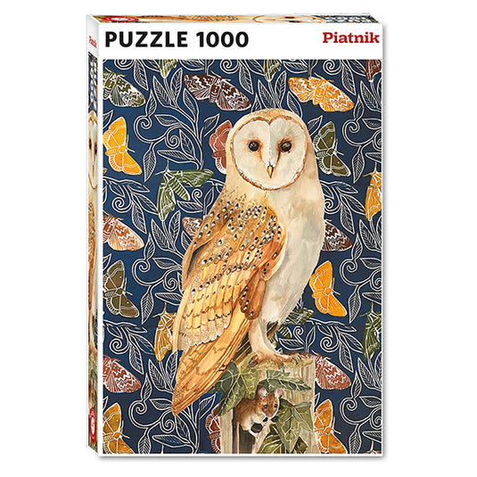 Barn Owl with Mouse 1000 Piece Jigsaw Puzzle by Piatnik - 1