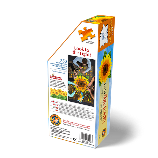 I Am Sunflower 350 Piece Puzzle by Madd Capp Box Back