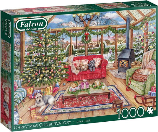 Christmas Conservatory 1000 Piece Jigsaw Puzzle by Falcon