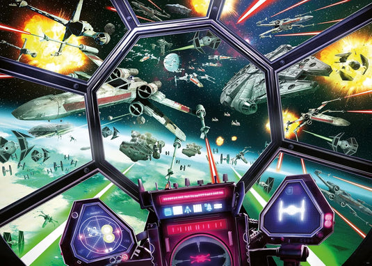 Star Wars: TIE Fighter Cockpit 1000 Piece Jigsaw Puzzle by Ravensburger