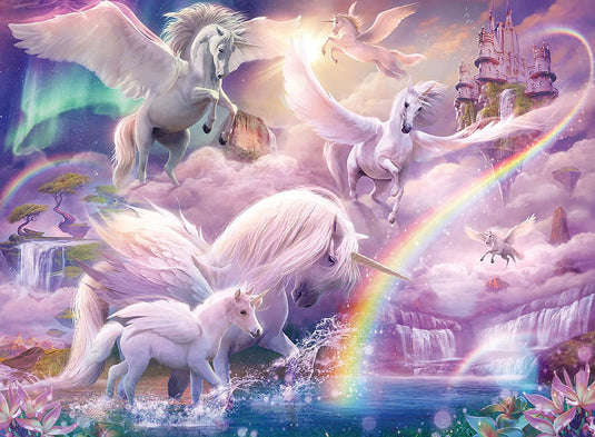 Pegasus Unicorns 100 Piece Jigsaw Puzzle by Ravensburger - 1