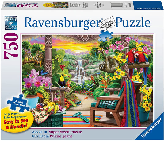 Tropical Retreat 750 Piece Jigsaw Puzzle by Ravensburger - 2