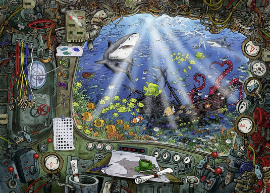 Escape Puzzle: Submarine 759 Piece Jigsaw Puzzle by Ravensburger - 1